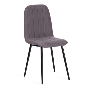 Стул ARC Tetchair ARC Велюр/металл , 46 х 52 х 88 см, темно-серый/черный