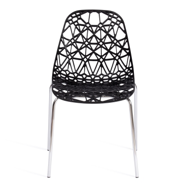 Стул Tetchair CRISPY mod. 61 металл, пластик, 44 x 56.5 x 80 см, Black черный 05/хром