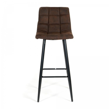 Стул барный Tetchair SPICE mod.8078 металл,ткань наппа, 51 x 42 x 104 см, темно-коричневый/черный, PK-03