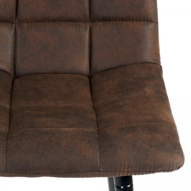 Стул барный Tetchair SPICE mod.8078 металл,ткань наппа, 51 x 42 x 104 см, темно-коричневый/черный, PK-03