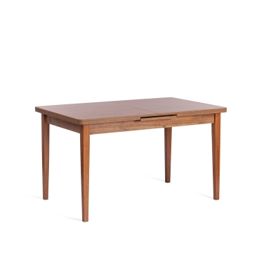Стол обеденный Tetchair AISHA mod. 1151 ЛДСП+меламин/дерево граб, 130+35 х 80 х 75 см, walnut орех