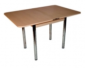 Стол обеденный Форт Ломберный с ящ ХРОМ ЛДСП венге