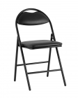 Стул складной Stool Group Hagen экокожа Черный