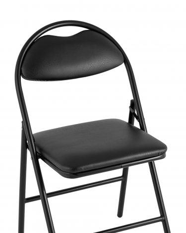 Стул складной Stool Group Hagen экокожа Черный
