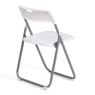 Стул складной Tetchair FOLDER mod. 3017H каркас металл, сиденье/спинка пластик, 49 x 46.5 x 73.5 см, white белый / grey серый