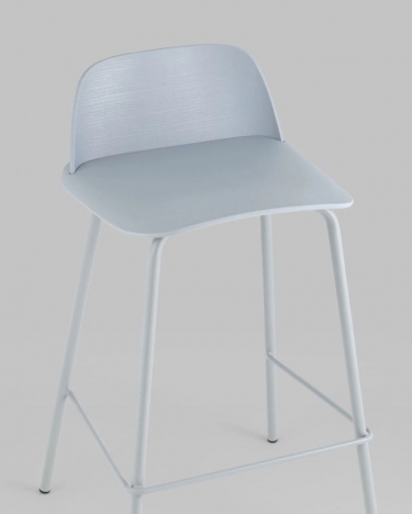 Стул полубарный Stool Group Mist Серо-голубой