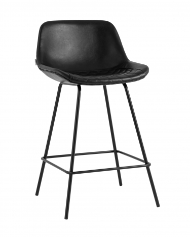 Стул полубарный Stool Group Деймон ПБ экокожа Черный
