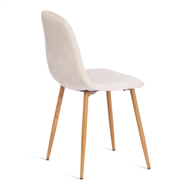 Стул Tetchair BREEZE mod. 4724 вельвет/металл, 44 х 53 х 87 см, Light beige светло-бежевый HLR1 / натуральный