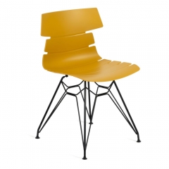 Стул Tetchair HANSEN mod. 622N / 1 шт. в упаковке пластик/металл, 51х47х80 см, высота до сиденья 45 см, оранжевый/черный