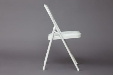 Стул складной Tetchair FOLDER mod. 032 / 1 шт. в упаковке каркас металл, сиденье/спинка экокожа, 415176см, белый