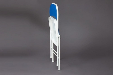 Стул складной Tetchair FOLDER mod. 032 / 1 шт. в упаковке каркас металл, сиденье/спинка экокожа, 415176см, синий