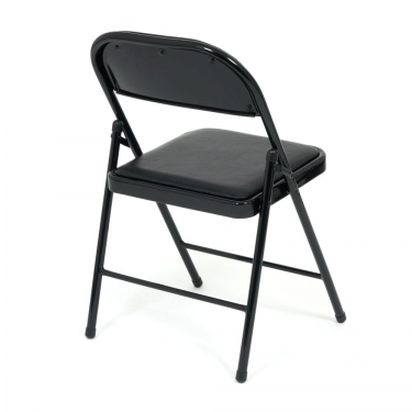 Стул складной Tetchair FOLDER mod. 032 / 1 шт. в упаковке каркас металл, сиденье/спинка экокожа, 415176см, черный