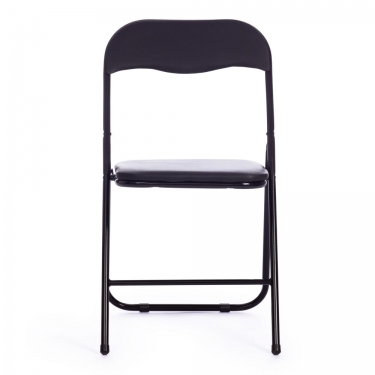 Стул Tetchair FOLDER 2 mod. 2009A / 1 шт. в упаковке пластик/металл/эко кожа, 45 х 46 х 78 см , Black Черный / Black Черный