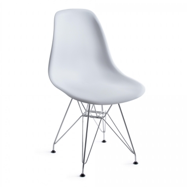 Стул Tetchair CINDY IRON CHAIR EAMES mod. 002 / 1 шт. в упаковке металл, пластик, 51x46x82,5, белый