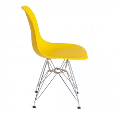 Стул Tetchair CINDY IRON CHAIR EAMES mod. 002 / 1 шт. в упаковке металл, пластик, 51x46x82,5, желтый