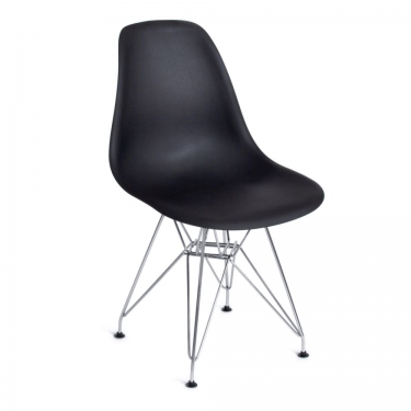 Стул Tetchair CINDY IRON CHAIR EAMES mod. 002 / 1 шт. в упаковке металл, пластик, 51x46x82,5, черный