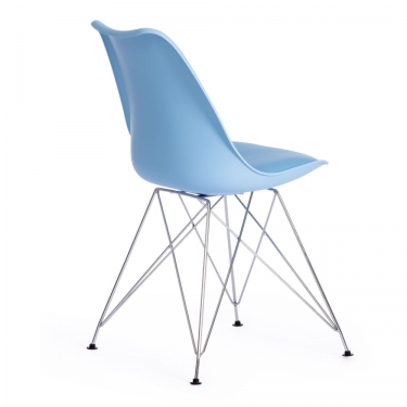 Стул Tetchair TULIP IRON CHAIR mod.EC-123 / 1 шт. в упаковке металл/пластик, 54,54883,5см, голубой