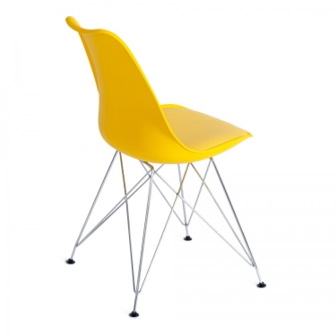 Стул Tetchair TULIP IRON CHAIR mod.EC-123 / 1 шт. в упаковке металл/пластик, 54,54883,5см, желтый