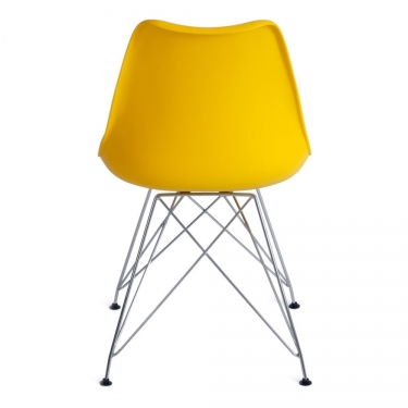 Стул Tetchair TULIP IRON CHAIR mod.EC-123 / 1 шт. в упаковке металл/пластик, 54,54883,5см, желтый