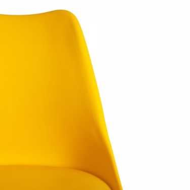 Стул Tetchair TULIP IRON CHAIR mod.EC-123 / 1 шт. в упаковке металл/пластик, 54,54883,5см, желтый