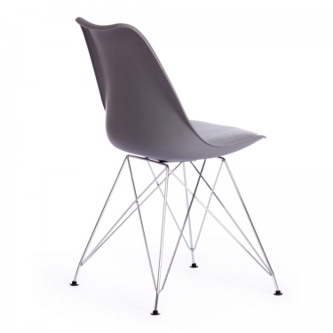 Стул Tetchair TULIP IRON CHAIR mod.EC-123 / 1 шт. в упаковке металл/пластик, 54,54883,5см, серый