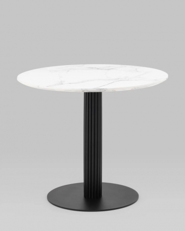 Стол обеденный Stool Group Stem D90 Мрамор