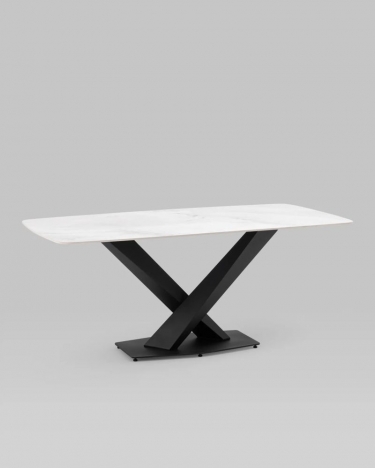 Стол обеденный Stool Group Belle 180х90 Белый мрамор