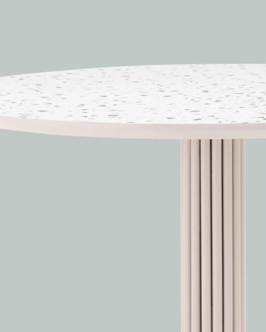 Стол обеденный Stool Group Stem D90 Терраццо