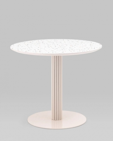 Стол обеденный Stool Group Stem D90 Терраццо