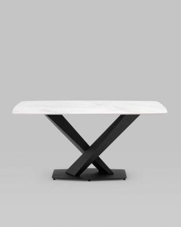 Стол обеденный Stool Group Belle 160х90 Белый мрамор
