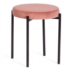 Табурет Tetchair REVO mod. 7034 ткань/металл, 44 х 44 х 47 см, коралловый barkhat 15 /черный