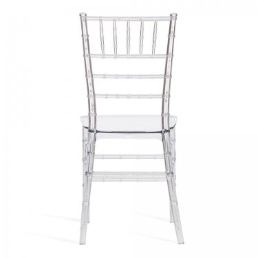 Стул Tetchair CHAVARI mod. 101 пластик, 40.5 х 49 х 88.5 см, Transparent Прозрачный