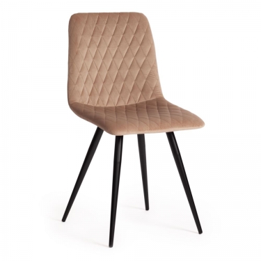 Стул Tetchair CHILLY X mod. 7096-1 / 1 шт. в упаковке ткань/металл, 45x53х88 см, высота до сиденья 50 см, бежевый barkhat 5/черный