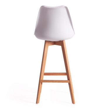 Стул барный Tetchair TULIP BAR mod. C1014H / 1 шт. в упаковке пластик/дерево, 57 х 48 х 104 см, белый 018 /натуральный