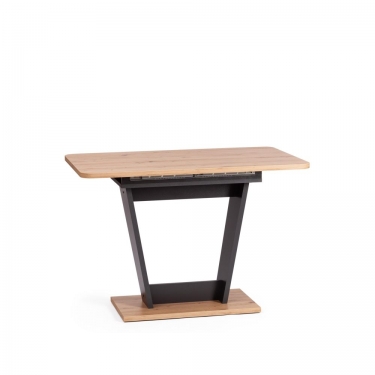 Стол обеденный Tetchair FOX раздвижной ЛДСП, 68.6x110-145x75 см, Дуб артисан/Графит