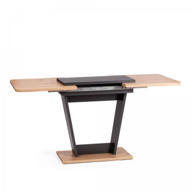 Стол обеденный Tetchair FOX раздвижной ЛДСП, 68.6x110-145x75 см, Дуб артисан/Графит