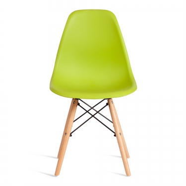 Стул Tetchair CINDY EAMES mod. 1801 дерево бук/металл/сиденье пластик, 45x51x82 см, Olive оливковый