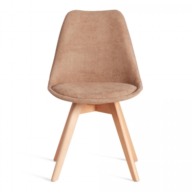 Стул Tetchair TULIP SOFT mod. 053V дерево/пластик/ткань, 49,5 x 54,5 x 84 см, Бежевый Beige LY1701-4