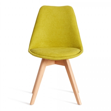 Стул Tetchair TULIP SOFT mod. 053V дерево/пластик/ткань, 49,5 x 54,5 x 84 см, Светло-зеленый Light green LY1701-8