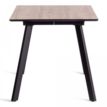 Стол обеденный Tetchair DARWIN МДФ HPL 0,6 мм/металл, 85х130-170х75 см, Дуб Вотан/чёрный