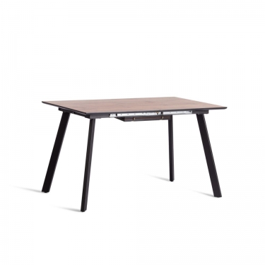 Стол обеденный Tetchair DARWIN МДФ HPL 0,6 мм/металл, 85х130-170х75 см, Дуб Вотан/чёрный