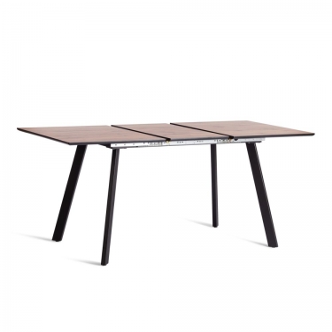 Стол обеденный Tetchair DARWIN МДФ HPL 0,6 мм/металл, 85х130-170х75 см, Дуб Вотан/чёрный