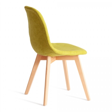 Стул Tetchair CINDY SOFT mod. C1021F1-1 фактурный велюр/дерево бук, 55 х 48 х 83 см, Светло-зеленый LY1701-8 / натуральный