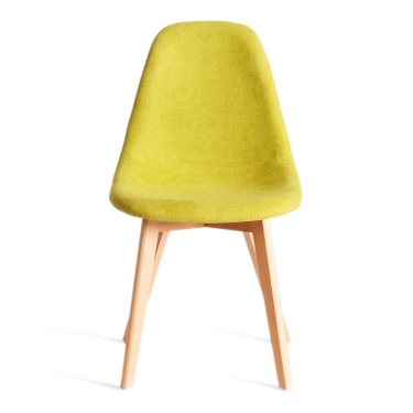 Стул Tetchair CINDY SOFT mod. C1021F1-1 фактурный велюр/дерево бук, 55 х 48 х 83 см, Светло-зеленый LY1701-8 / натуральный