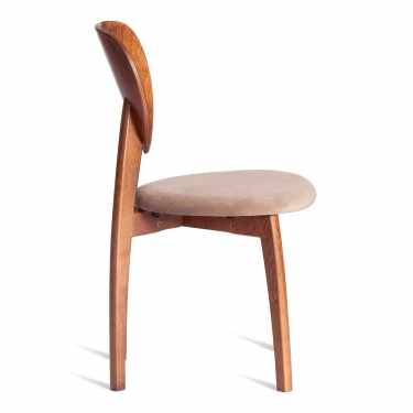 Стул Tetchair DIAMANTE мягкое сидение бук, 42x42x85см, коричневый, ткань Tenerife Mocco