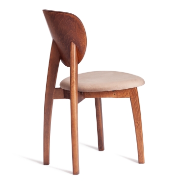 Стул Tetchair DIAMANTE мягкое сидение бук, 42x42x85см, коричневый, ткань Tenerife Mocco