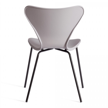 Стул Tetchair Jacobsen mod DC 102-1 пластик/металл, 45 х 54.5 х 80 см, Grey Cерый /Black Черный