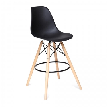 Стул барный Tetchair Cindy Bar Chair mod. 80 / 1 шт. в упаковке дерево бук/металл/пластик, 46х55х106 см, черный