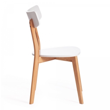 Стул Claire / 1 шт. в упаковке Tetchair Claire / 1 шт. в упаковке дерево гевея, МДФ, 48 x 49,5 x 81,5 x SH44см, White Белый / Natural натуральный