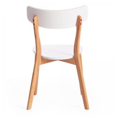 Стул Claire / 1 шт. в упаковке Tetchair Claire / 1 шт. в упаковке дерево гевея, МДФ, 48 x 49,5 x 81,5 x SH44см, White Белый / Natural натуральный